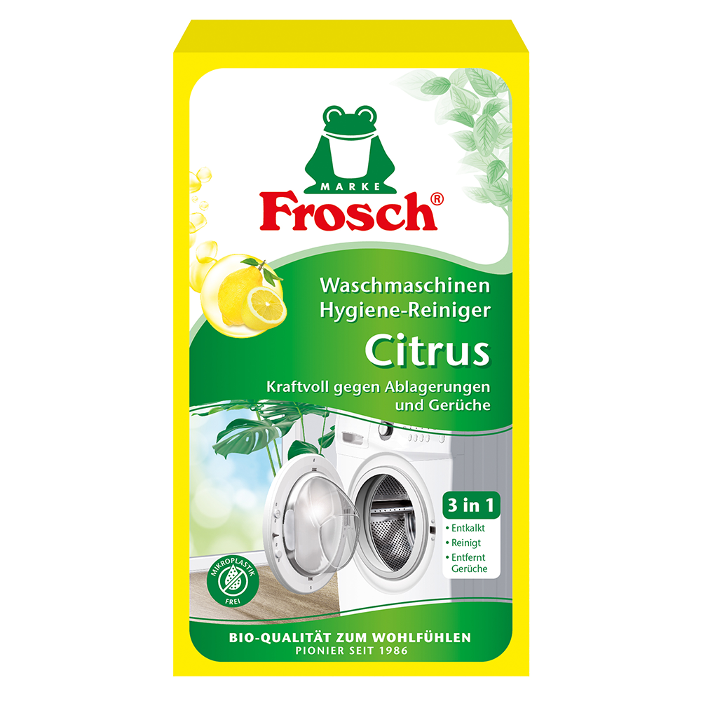 Bild: Frosch Waschmaschinen Hygiene Reiniger Citrus 