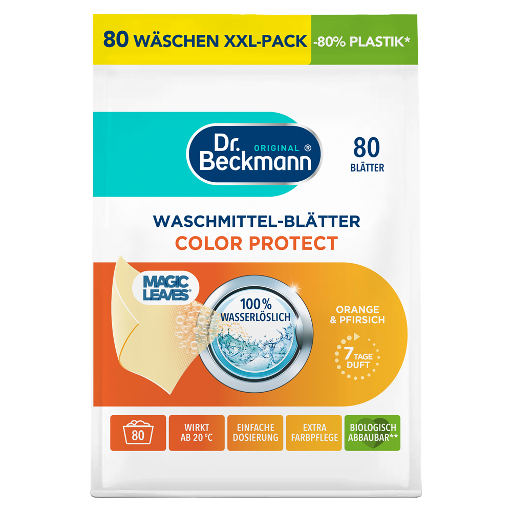 Bild: Dr. Beckmann Waschmittelblätter Orange