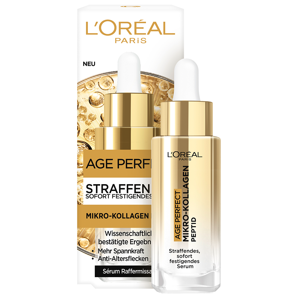 Bild: L'ORÉAL PARIS Age Perfect Straffendes sofort festigendes Kollagen Serum