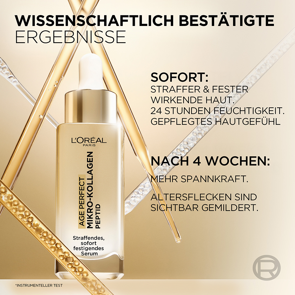Bild: L'ORÉAL PARIS Age Perfect Straffendes sofort festigendes Kollagen Serum