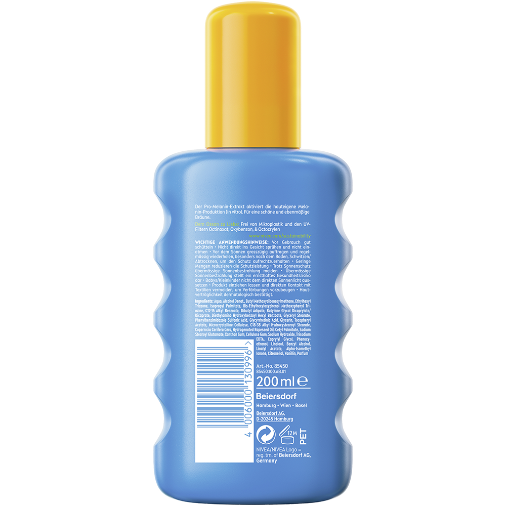 Bild: NIVEA Sun Sonnencreme Schutz und Bräune LSF 50 