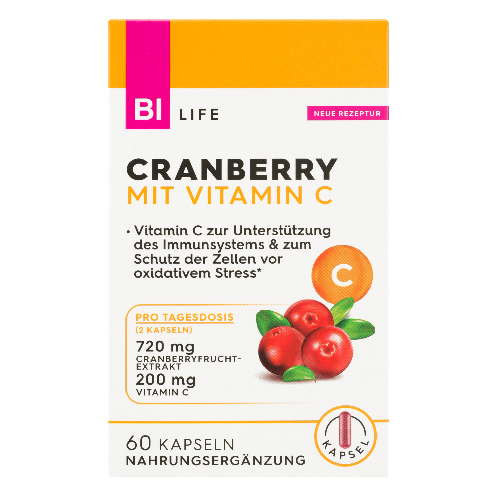 Bild: BI LIFE Cranberry mit Vitamin C 