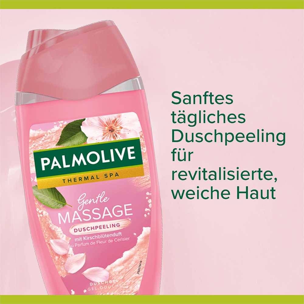 Bild: Palmolive Thermal Spa Duschpeeling Gentle Massage Kirschblüte 