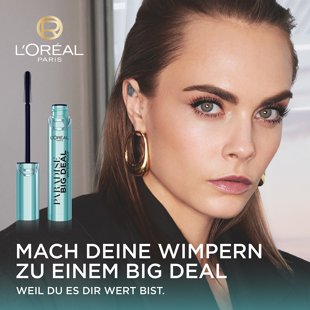 Bild: L'ORÉAL PARIS Paradise Big Deal Waterproof Mascara Schwarz