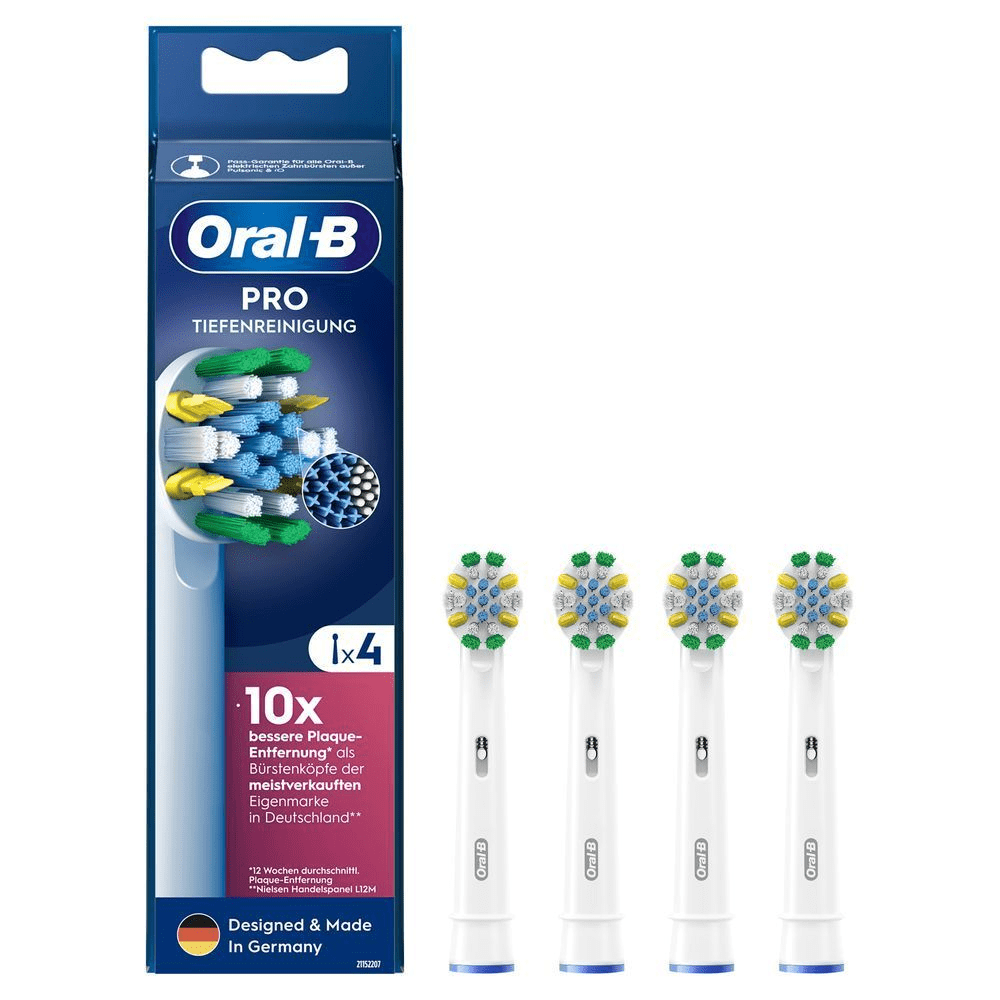 Bild: Oral-B Pro Tiefenreinigung Aufsteckbürsten, Weiß 