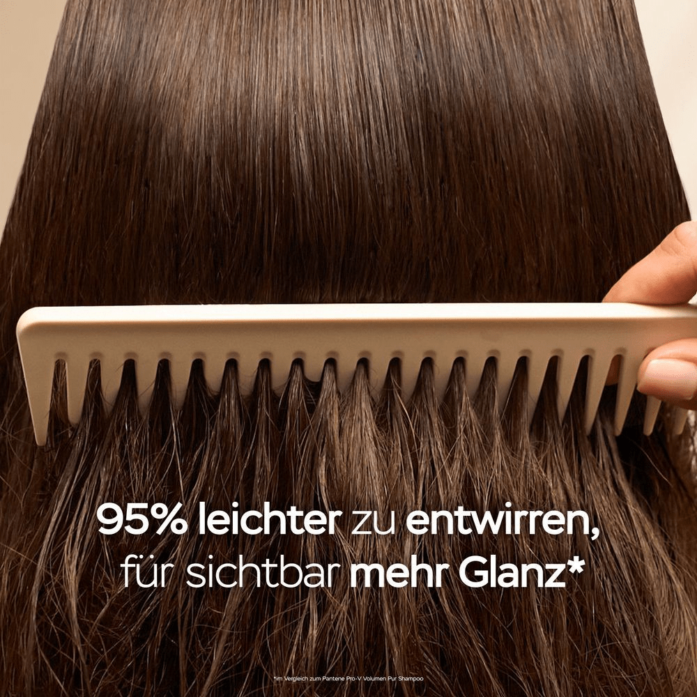 Pantene Pro-V: 95% leichter zu entwirren für sichtbar mehr Glanz.