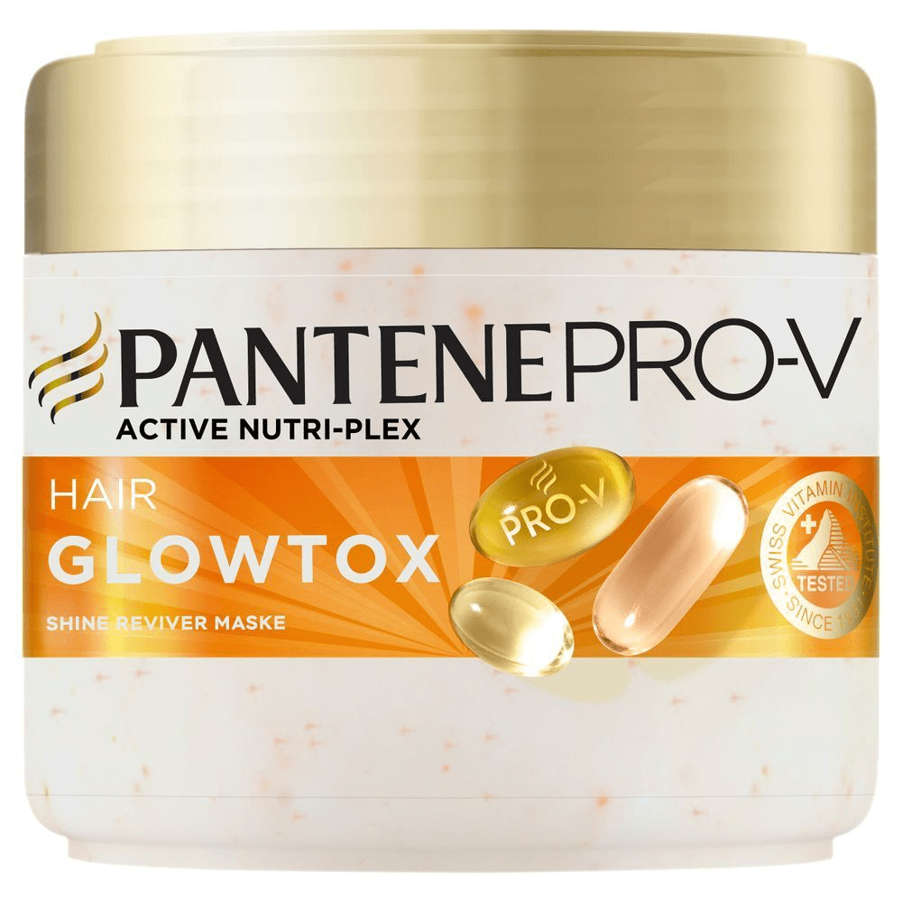 Pantene Pro-V Hair Glowtox Shine Reviver Maske mit Active Nutri-Plex.