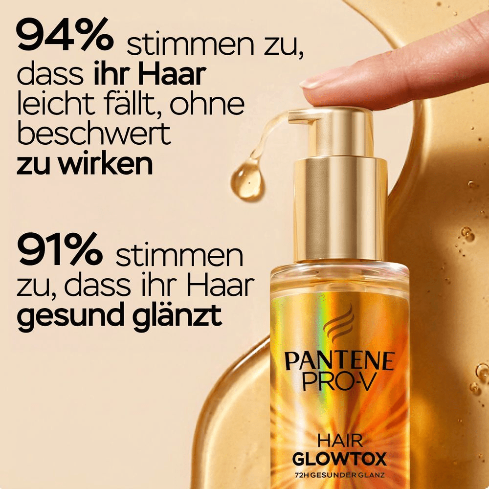 Pantene Pro-V HAIR GLOWTOX Öl für glänzendes Haar (72H Glanz).