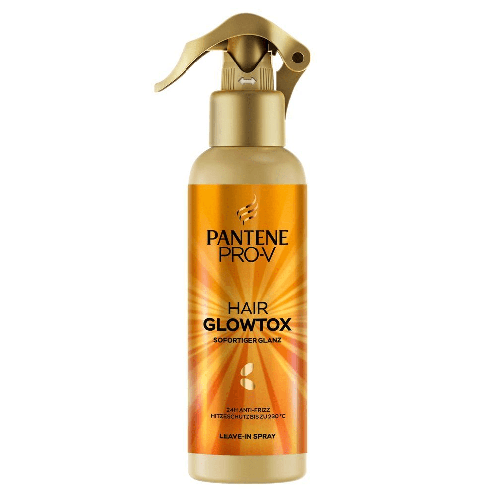 Pantene Pro-V Hair Glowtox Leave-In Spray für sofortigen Glanz.