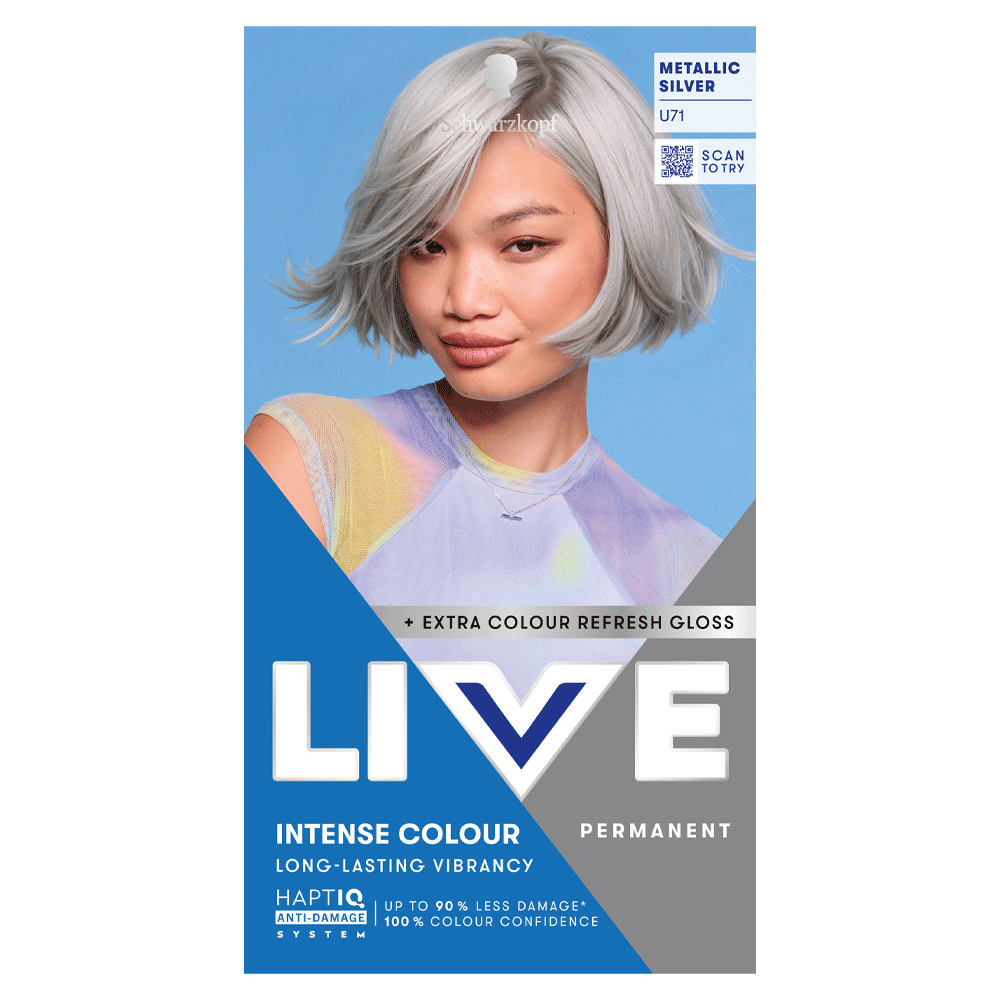 Bild: Schwarzkopf Live Intense Colour U71 Metallic Silver Level 3 Metallic Silver
