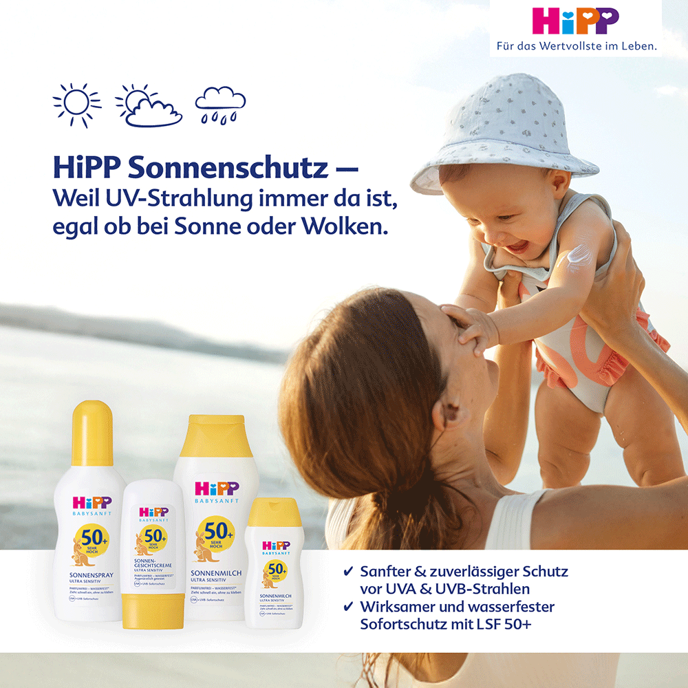 Bild: HiPP Babysanft Kinder Sonnenspray LSF 50+