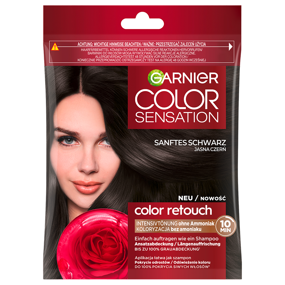 Bild: GARNIER Color Sensation Intensivtönung Sanftes Schwarz Sanftes Schwarz