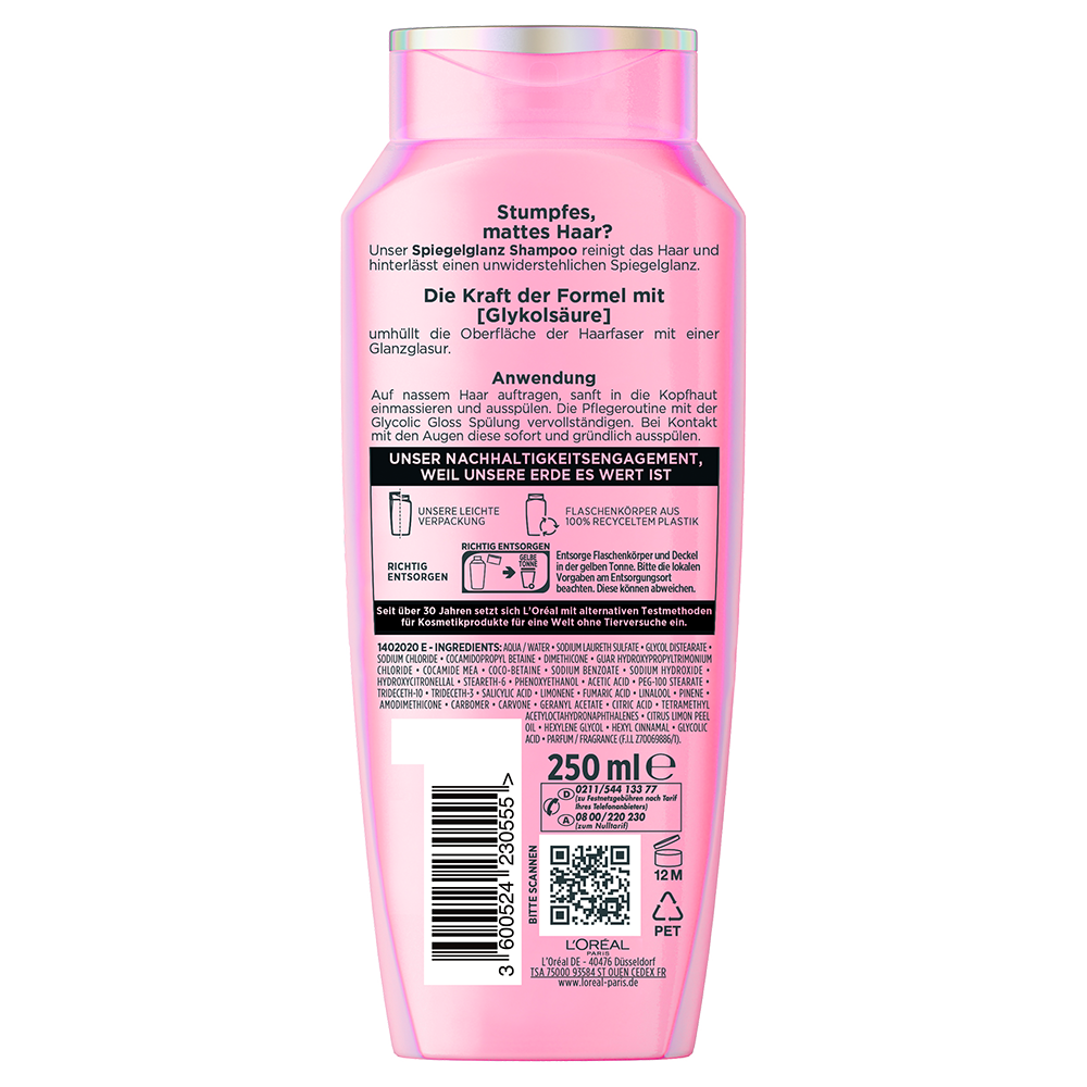 Bild: L'ORÉAL PARIS ELVITAL Glycolic Gloss Shampoo
