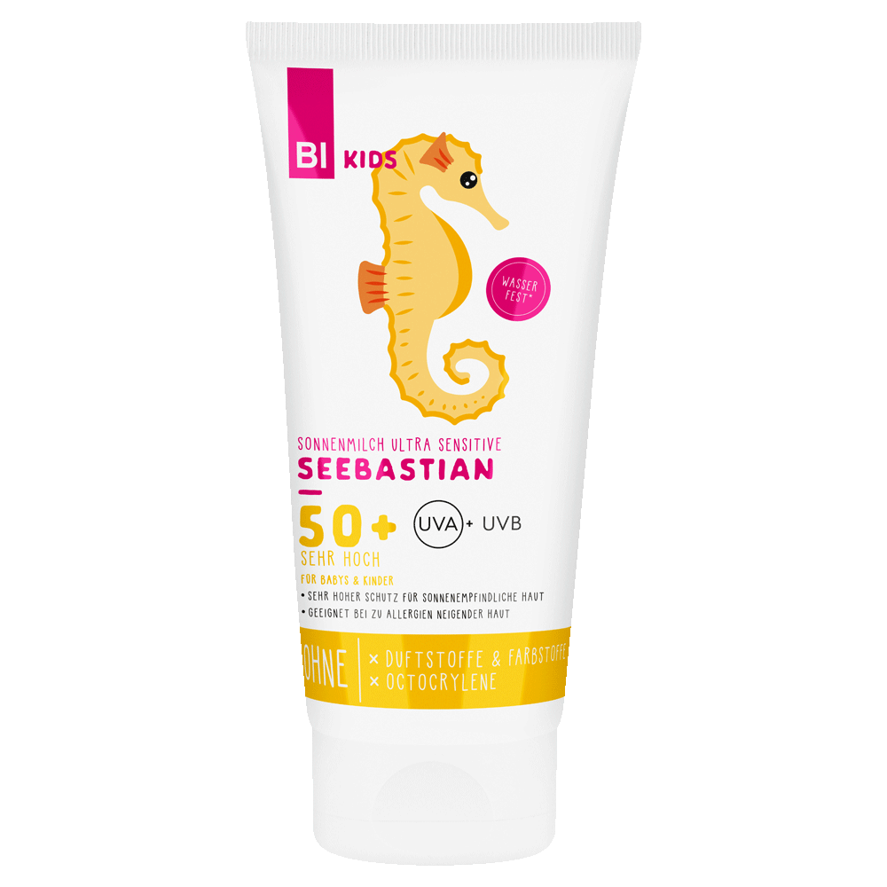 Bild: BI KIDS Sonnenmilch Ultra Sensitive LSF 50+