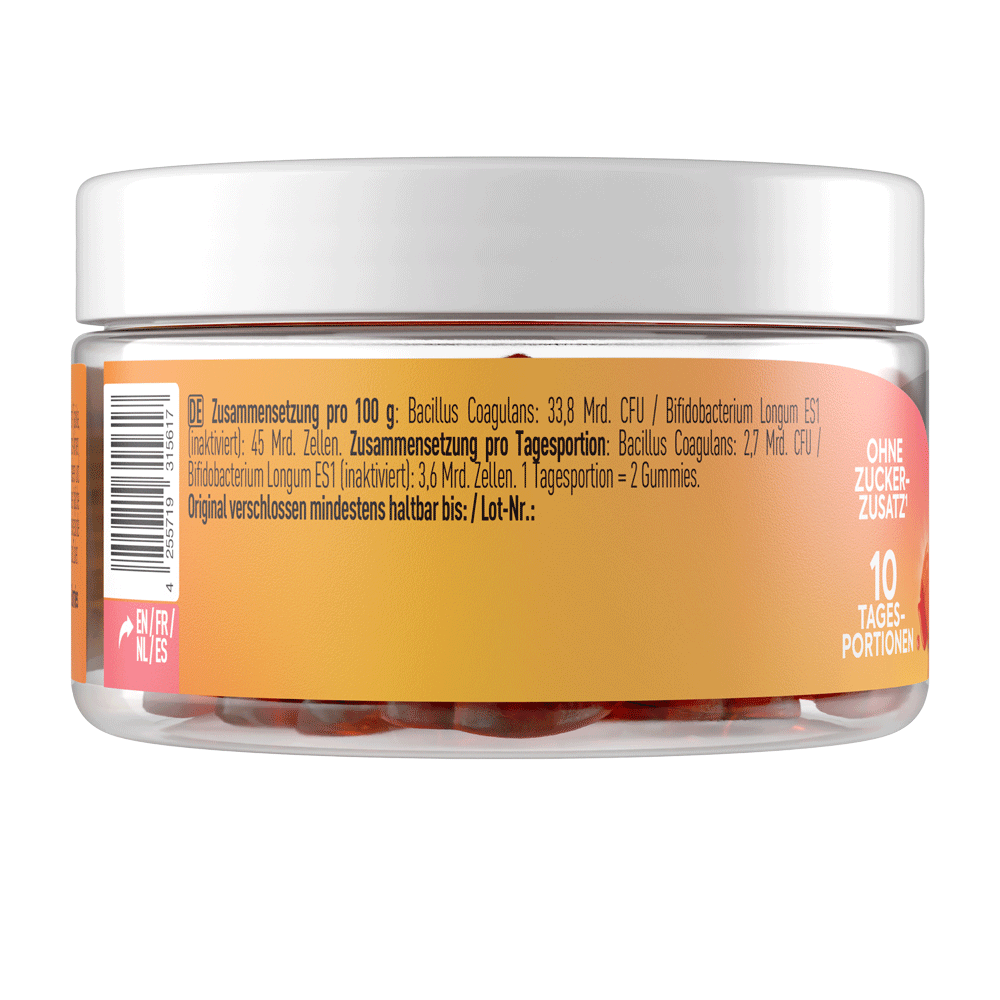 Bild: More Biotic+ Gummies Pfirsich Erdbeere