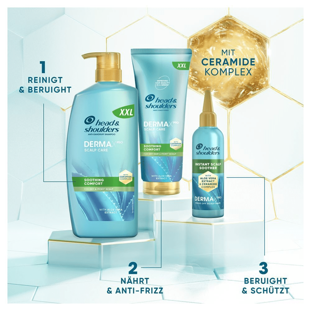 Head & Shoulders DERMAZinc 3-Stufen-Haarpflegesystem mit Ceramid-Komplex