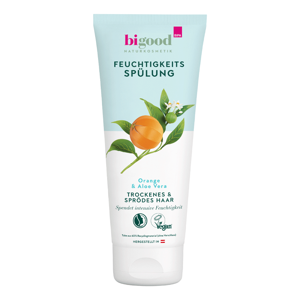 Bild: bi good Feuchtigkeits Spülung Orange und Aloe Vera 