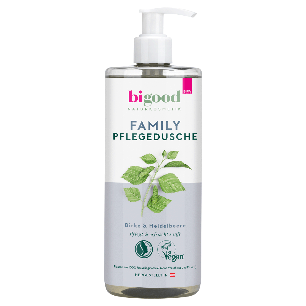 Bild: bi good Family Pflegedusche Birke und Heidelbeere