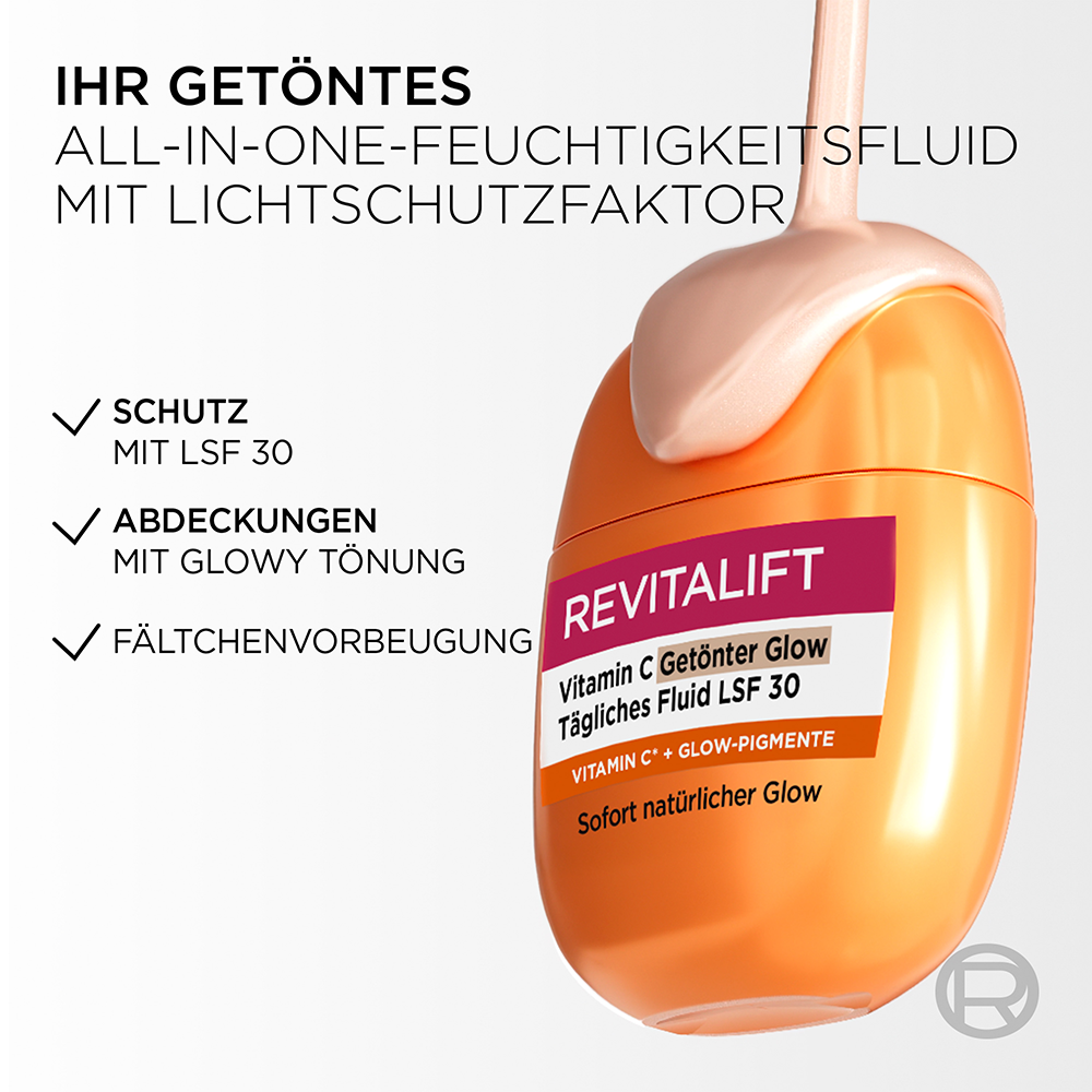 Bild: L'ORÉAL PARIS Revitalift Vitamin C Tinted Glow Day Fluid LSF 30