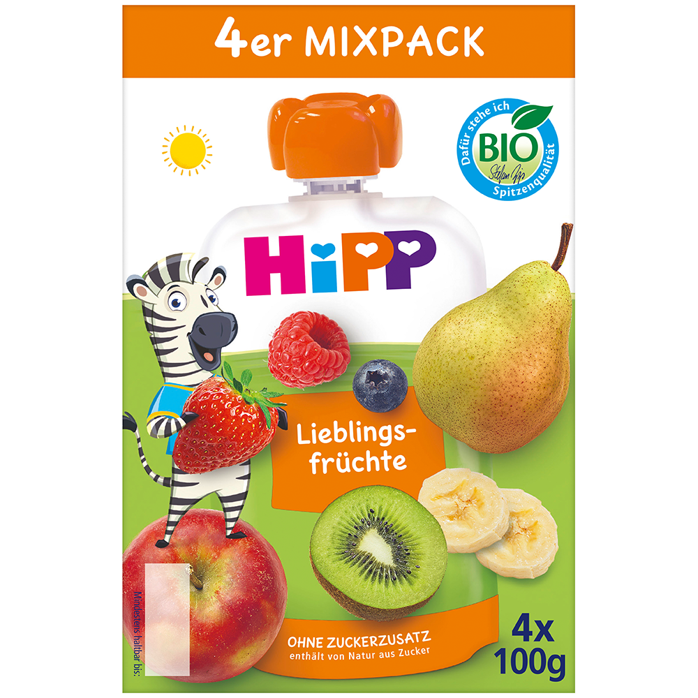 Bild: HiPP Quetschie Mixpack Lieblingsfrüchte