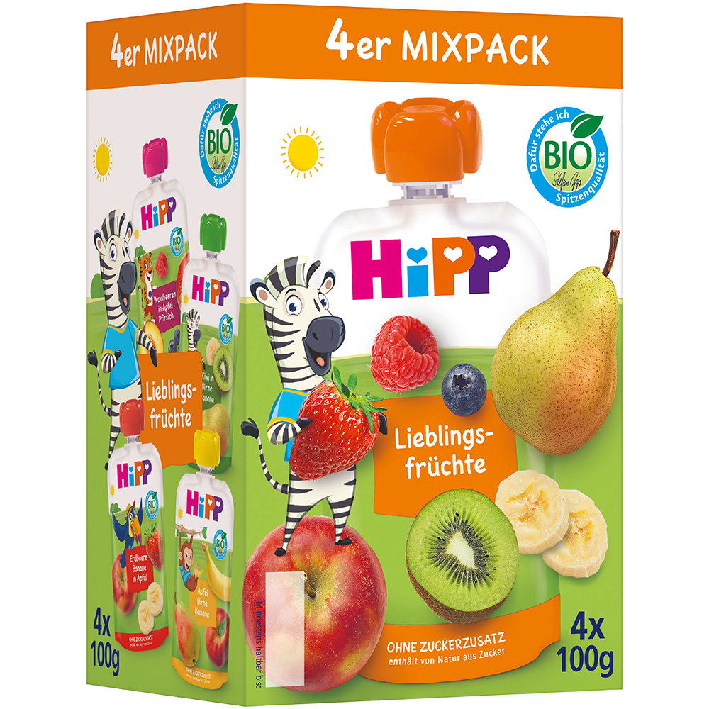 Bild: HiPP Quetschie Mixpack Lieblingsfrüchte