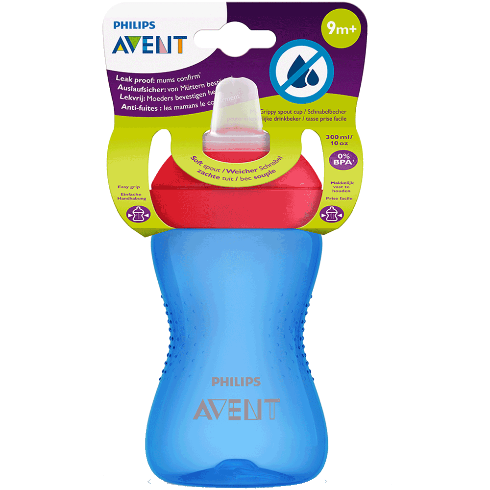 Bild: PHILIPS AVENT Schnabelbecher, 300ml, 9 Monate+, weich, blau