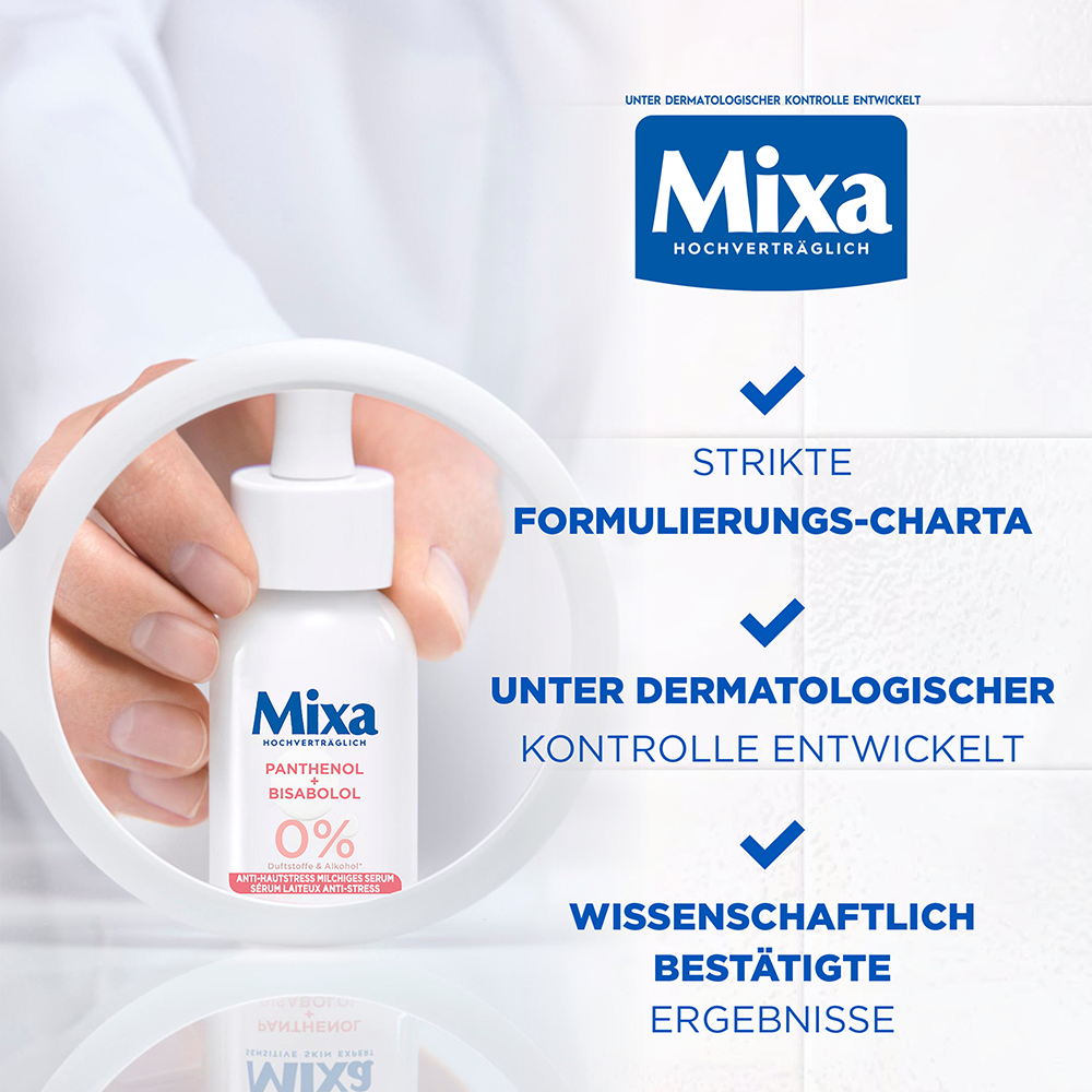 Bild: Mixa Anti-Hautstress Beruhigendes milchiges Serum