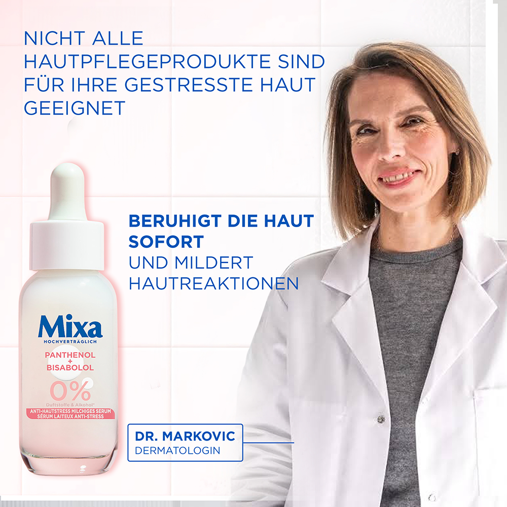 Bild: Mixa Anti-Hautstress Beruhigendes milchiges Serum