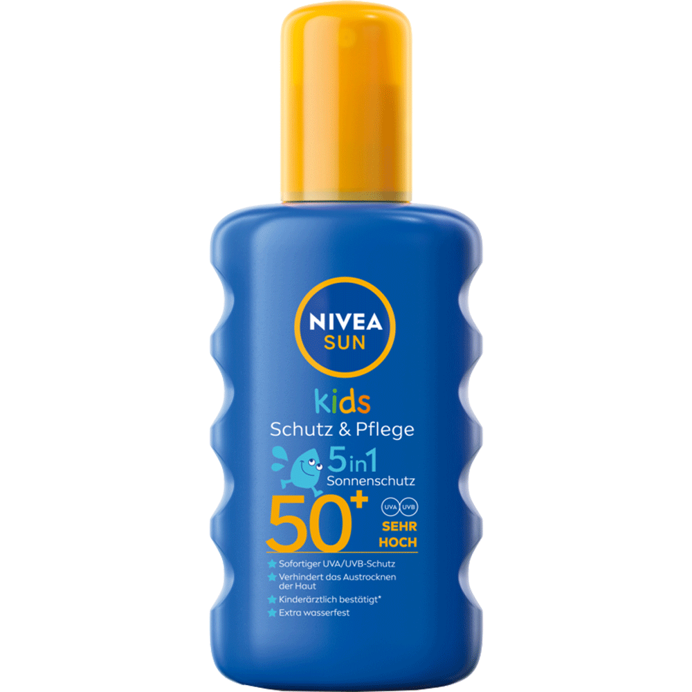 Bild: NIVEA Sun Pflegender Kinder Sonnenspray farbig LSF 50+